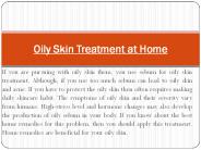 Oily Skin Treatment at Home