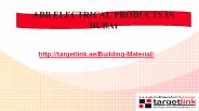 ABB ELECTRICAL PRODUCTS IN DUBAI