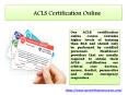 Online ACLS Certification Course PowerPoint PPT Presentation