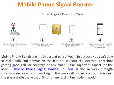 Mobile Phone Signal Booster