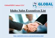Idaho Sales Executives List