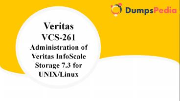 VCS-261 Test Questions