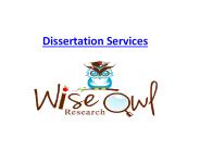 Dissertation Services