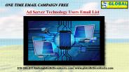 Ad Server Technology Users Email List