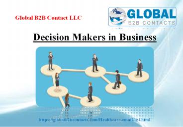 Decision Makers in Business