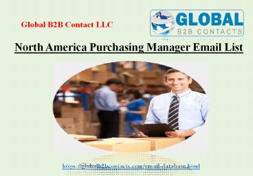 North America Purchasing Manager Email List