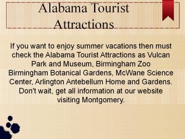 Alabama Tourist Attractions