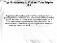 Top Monuments in USA