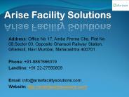 Facility Management Companies in Navi Mumbai | Arise Facility Solutions