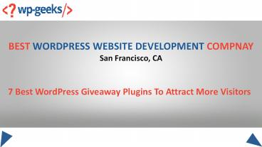 7 Best WordPress Giveaway Plugins To Attract More Visitors
