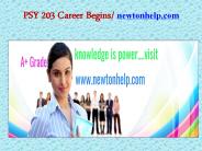 PSY 203 Career Begins/newtonhelp.com