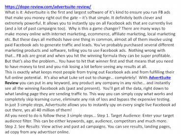 AdvertSuite Review