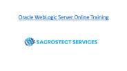 Oracle WebLogic Server Online Training in Hyderabad