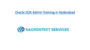 Oracle SOA Admin Online Training in Hyderabad
