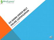(Lean )Six Sigma Online Certification Training |MindCypress