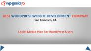 Social Media Plan For WordPress Users