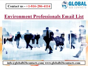 Environment Professionals Email List