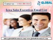 Iowa Sales Executives Email List