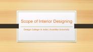 Scope of Interior Designing - Avantika University