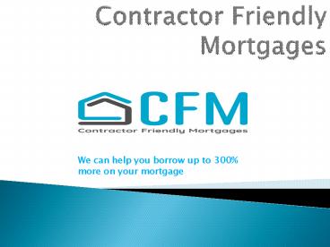 Freelancer Mortgage for Contractors