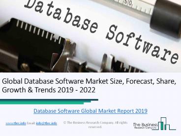 Global Database Software Market 2019