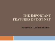 PPT – Overview Of Microsoft Dot Net Training Course PowerPoint ...