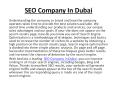SEO company in dubai PowerPoint PPT Presentation