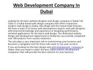 Web Development Company in Dubai