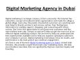 Digital Marketing Agency in Dubai PowerPoint PPT Presentation