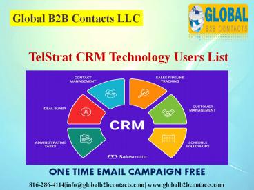 TelStrat CRM Technology Users List