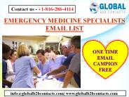 EMERGENCY MEDICINE SPECIALISTS EMAIL LIST