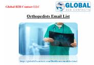 Orthopedists Email List