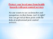cockroach pest control | mosquito control services