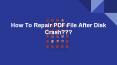 Repair corrupt PDF file PowerPoint PPT Presentation