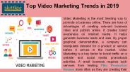 Top Video Marketing Trends in 2019
