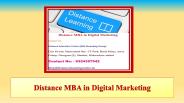 Distance MBA in Digital Marketing