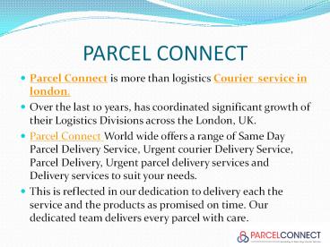Parcel Connect | Courier service (8)