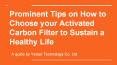 Yedao Technology Co. Ltd- Activated Carbon Filter to Sustain a Healthy Life PowerPoint PPT Presentation