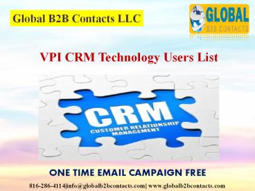 VPI CRM Technology Users List