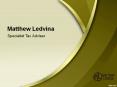 Matthew Ledvina - Spent a Great Part of his Life PowerPoint PPT Presentation