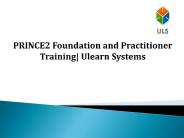 PRINCE2 Foundation & Certification Training Course