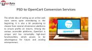 PSD to OpenCart Conversion Services
