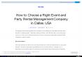 How to Choose a Right Event and Party Rental Management Company in Dallas, USA PowerPoint PPT Presentation