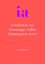 Installation Art Encourages Public Participation in Art