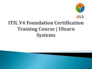 ITIL V4 Certification Training