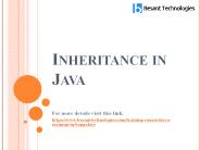 Inheritance in java (1)