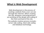 What is web Development