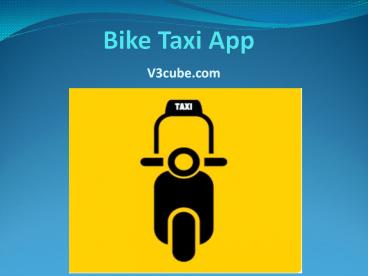 Bike Taxi App