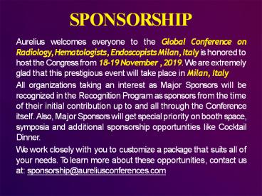 Radiology Conference 2019