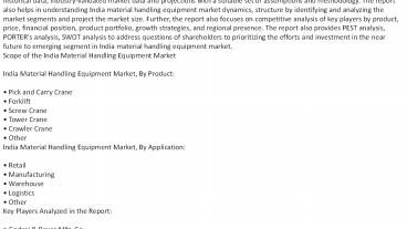India Material Handling Equipment Market